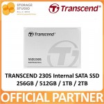 TRANSCEND 230S Internal SATA SSD 256GB / 512GB / 1TB / 2TB. TS256GSSD230S / TS512GSSD230S / TS1TSSD230S / TS2TSSD230S Singapore Local 5 Years Warranty **TRANSCEND OFFICIAL PARTNER**